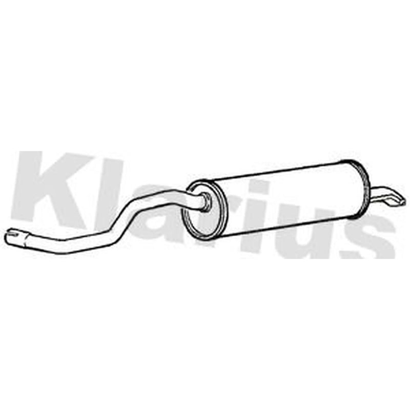 Klarius Box With Tail Pipe Rear fits Seat Toledo IV 2012-2017 1.2 1.4