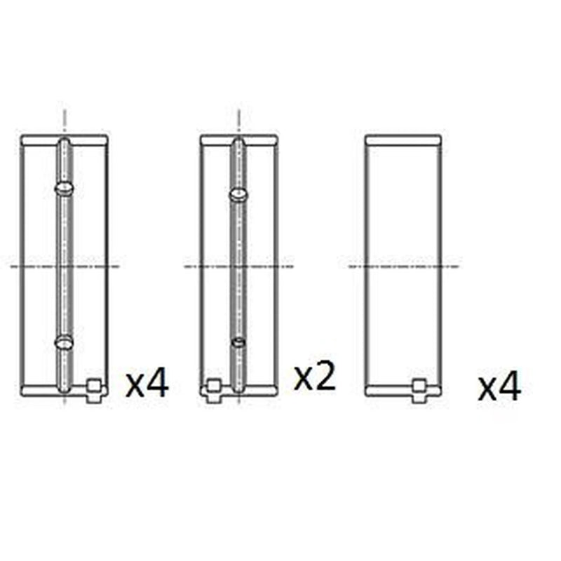 FAI Main Bearing Set 57.7mm fits Ford C-Max 2007-2010 1.6 1.8