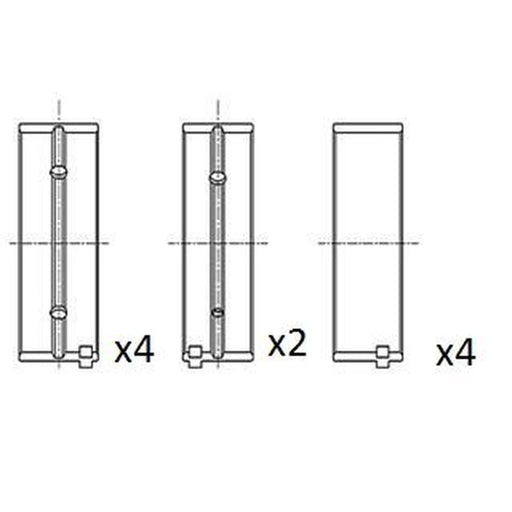 FAI Main Bearing Set 57.7mm fits Ford C-Max 2007-2010 1.6 1.8