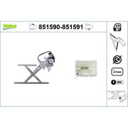 Valeo Electric Window Regulator Lifter Left Front 851590
