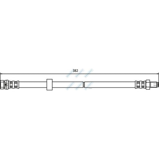 Apec Brake Hydraulic Hose Line Rear fits Ford Tourneo Connect 2002-2013 1.8