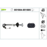 Valeo Electric Window Regulator Lifter Left Front 851884