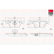 FAI Front Vented & Rear Vented Brake Discs & Pads fits BMW 3 2011-2018