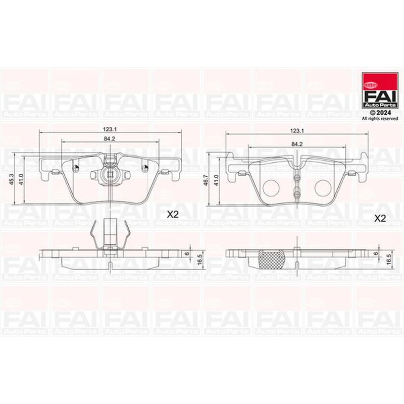 FAI Front Vented & Rear Vented Brake Discs & Pads fits BMW 3 2011-2018