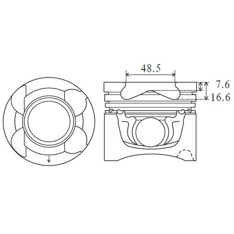 FAI Piston Cylinder Bore =