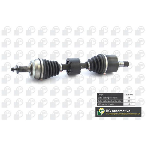 BGA CV Drive Shaft Driveshaft Front Left fits Volvo S60 I 2000-2010 2.0 2.4 2.5