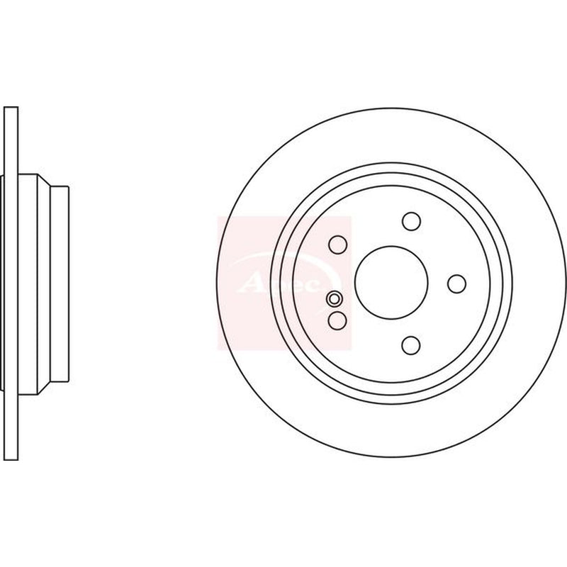 Apec Front / & Rear / Brake Discs & Pads fits Mercedes-Benz Sl 2008-2012 230.454