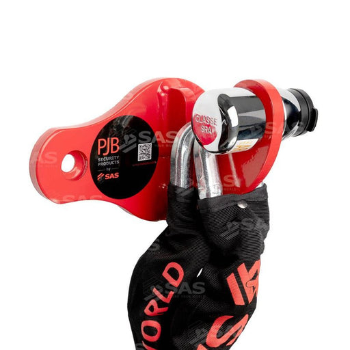 SAS Security Products SAS PJB Untouchable Hook Wall Anchor With Lock And Chain - Main Product Image | NN4 Online