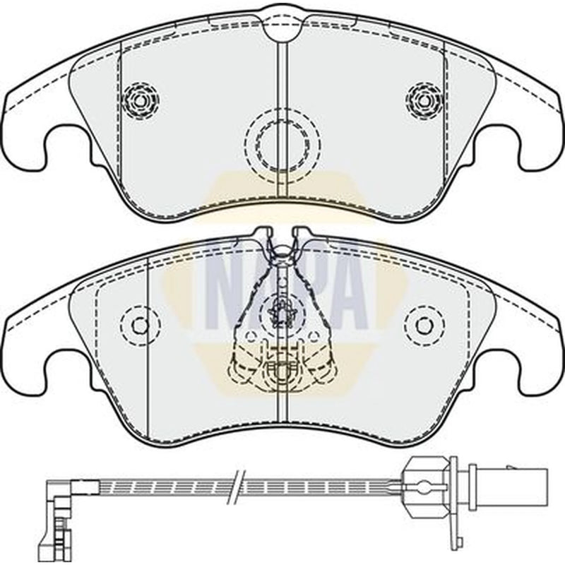 NAPA Front Brake Vented Discs & Pads fits Audi Q5 2008-2017 3.0 3.2