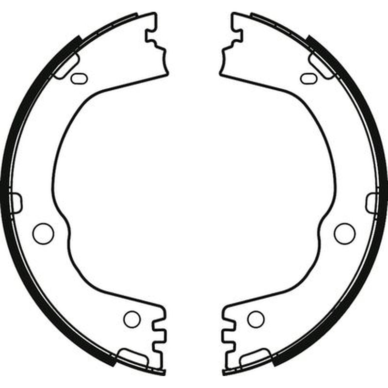 Abtex Brake Shoe Set Axle Kit fits Hyundai IX35 2013-2015 2.0