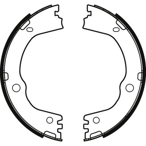 Abtex Brake Shoe Set Axle Kit fits Hyundai IX35 2013-2015 2.0