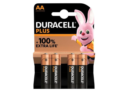 Duracell AA Cell Plus Power +150% Batteries (Pack 4) Duracell - NN4 Online