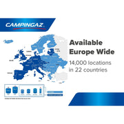 6x Campingaz C206 Butane Gas Cartridge Lock System 190g Camping Outdoors Campingaz - Dynamic Drive