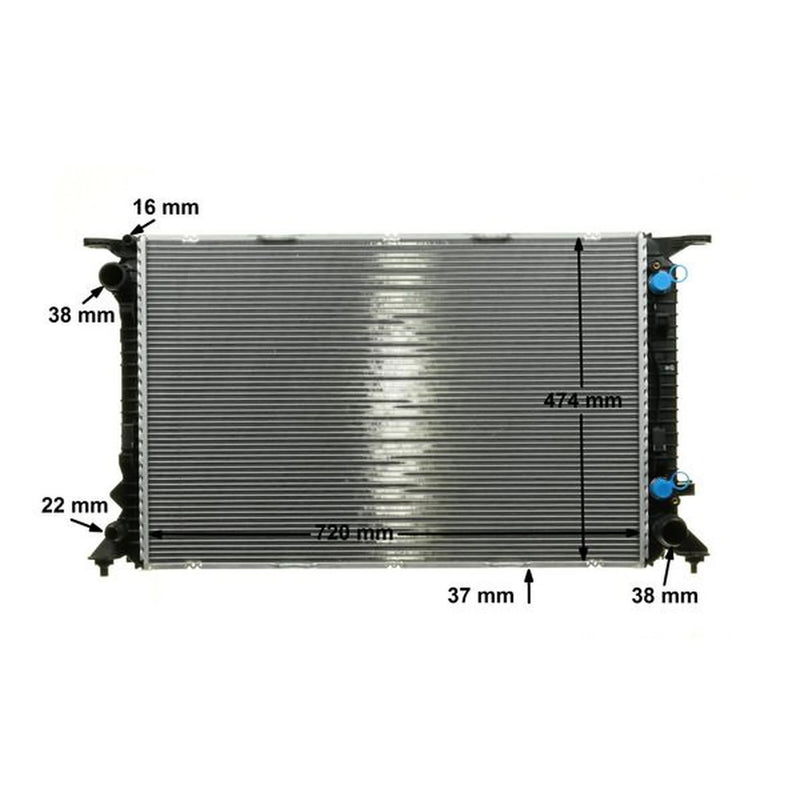 Mahle Engine Radiator fits Audi Q5 2008-2017 3.0