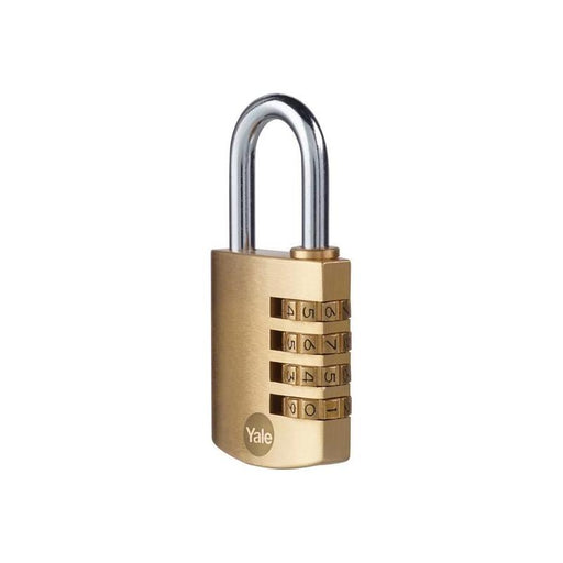 Yale Locks Brass Combination Padlock 40mm Yale Locks - NN4 Online