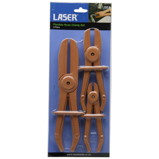 Laser Flexible Hose Clamp Set 3pc 4386 Laser - Dynamic Drive