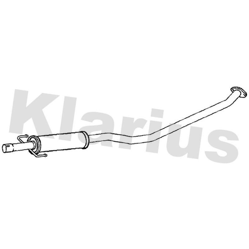 Klarius Exhaust Pipe OD fits Toyota Corolla 2001-2008 1.4 1.6