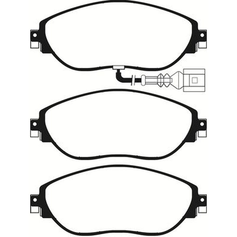 Abtex Front Brake Pad Set fits Audi A3 2012-2021 2.0