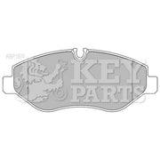 Key Parts 4 x Front Brake Pad Set fits Mercedes-Benz Sprinter 3,5-T 2006-2018