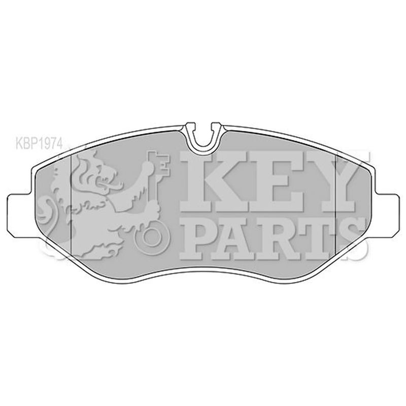 Key Parts 4 x Front Brake Pad Set fits Mercedes-Benz Sprinter 3,5-T 2006-2018