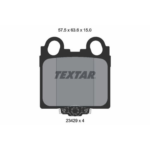Textar Rear Brake Pad Set 2342901