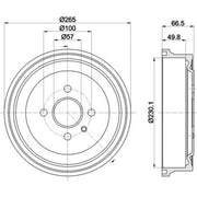 Mintex Brake Drum Assembly