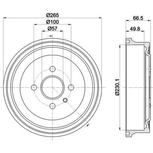 Mintex Brake Drum Assembly