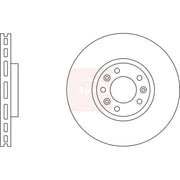 Apec Front Brake Vented Discs & Pads fits Peugeot 607 2000-2006 2.0 2.2