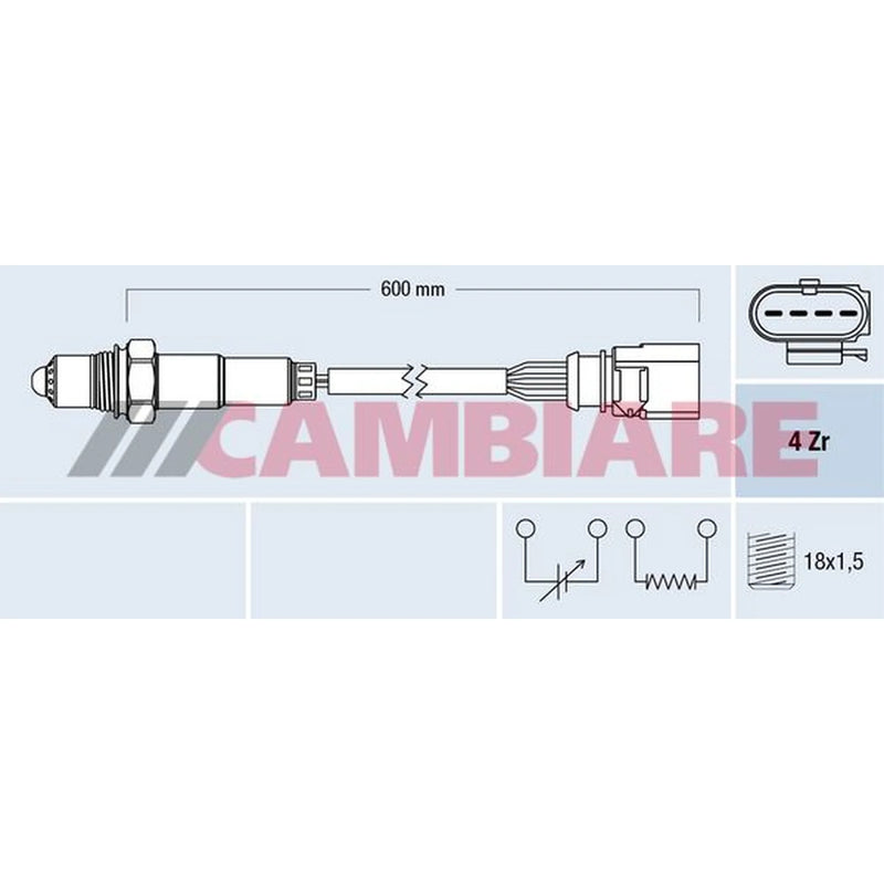 Cambiare O2 Lambda Oxygen Sensor before catalytic converter fits Audi A3