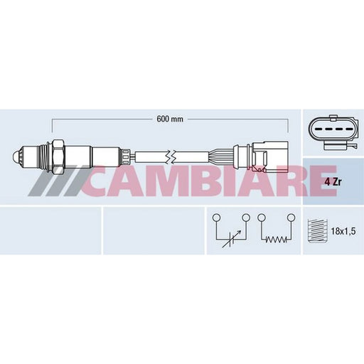 Cambiare O2 Lambda Oxygen Sensor before catalytic converter VE381816