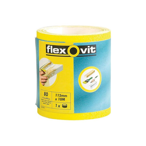Flexovit High Performance Sanding Roll 115mm x 50m Fine 120G Flexovit - Dynamic Drive