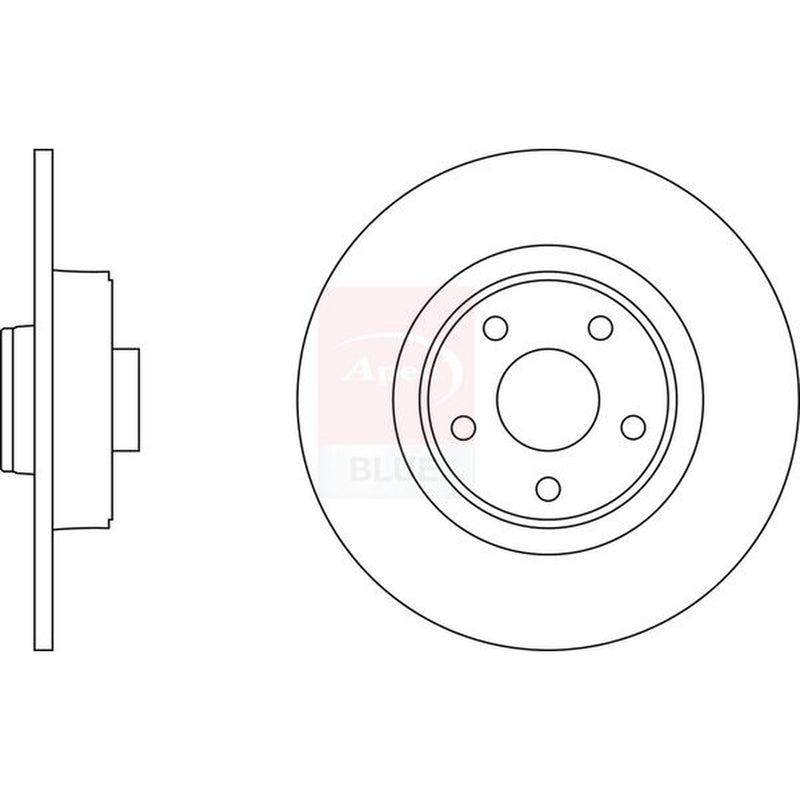 Apec Front Vented & Rear Vented Brake Discs & Pads fits Renault Espace 2002-2015