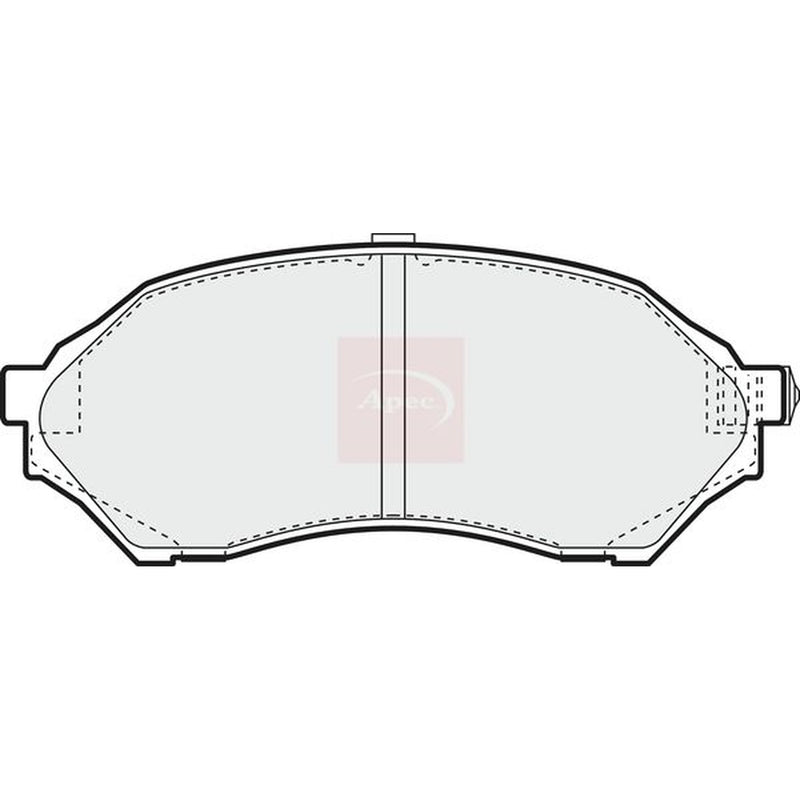 Apec Front Brake Pad Set fits Mazda 323 F/P 1998-2004 1.3 1.4 1.5
