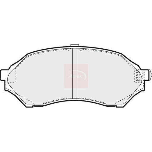 Apec Front Brake Pad Set fits Mazda 323 F/P 1998-2004 1.3 1.4 1.5