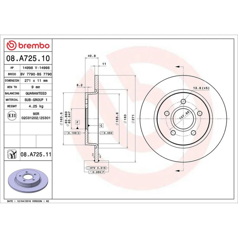 Brembo Front & Rear Brake Discs & Pads fits Ford Focus III Turnier 2012-2020 2.0