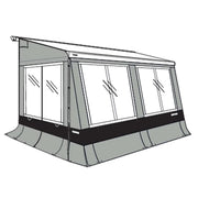 Thule Veduta caravan awning tent 4.00m black/gray/white UK Camping And Leisure - Dynamic Drive