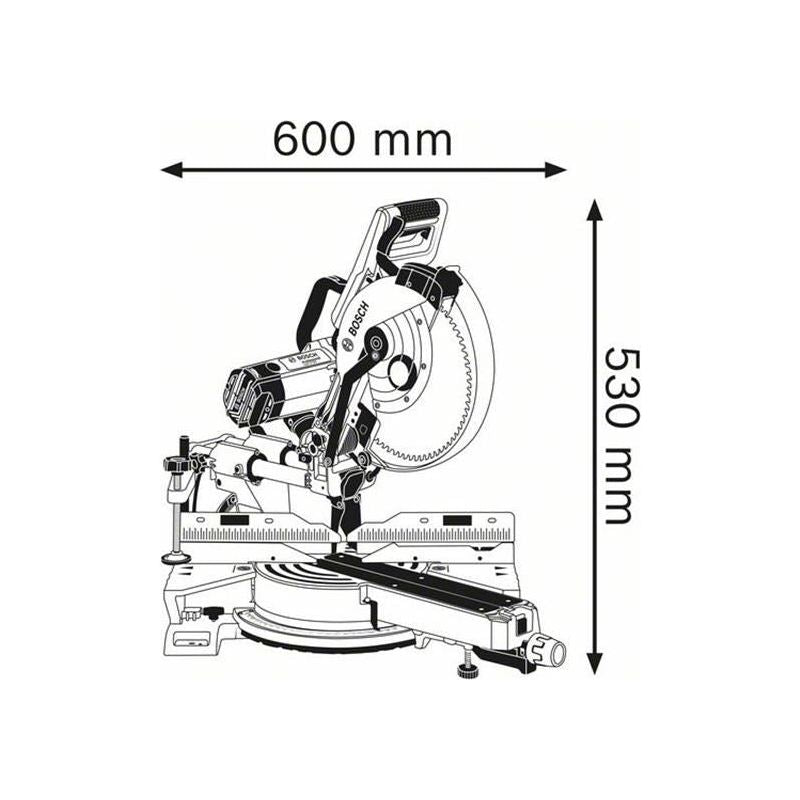 Bosch GCM 12 SDE Professional Sliding Mitre Saw 1450W 240V Bosch - Dynamic Drive