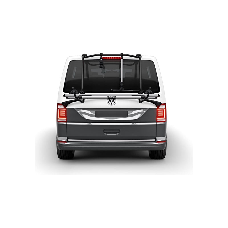 Thule WanderWay two-bike hanging trunk bike rack black Boot bike rack Thule - Bars 4 Cars