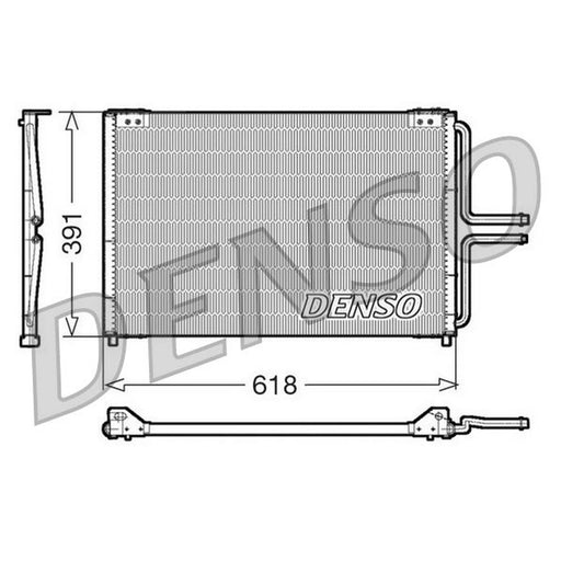 Denso Air Conditioning Condenser fits Renault Avantime 2001-2003 2.0 3.0