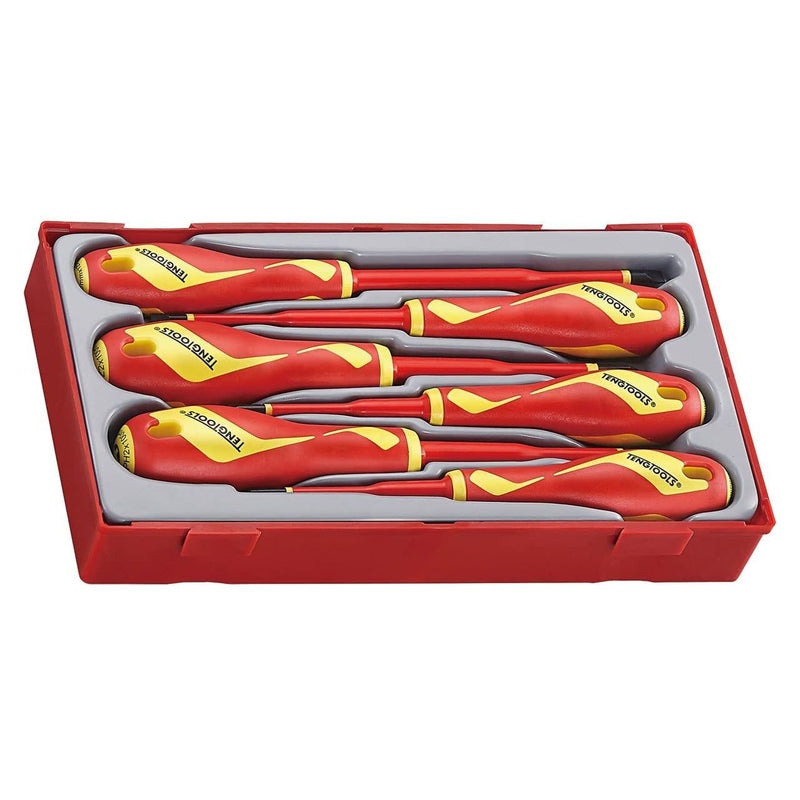Teng Tools Insulated Screwdriver Set Mixed TT1 6 Pieces Teng Tools - Dynamic Drive
