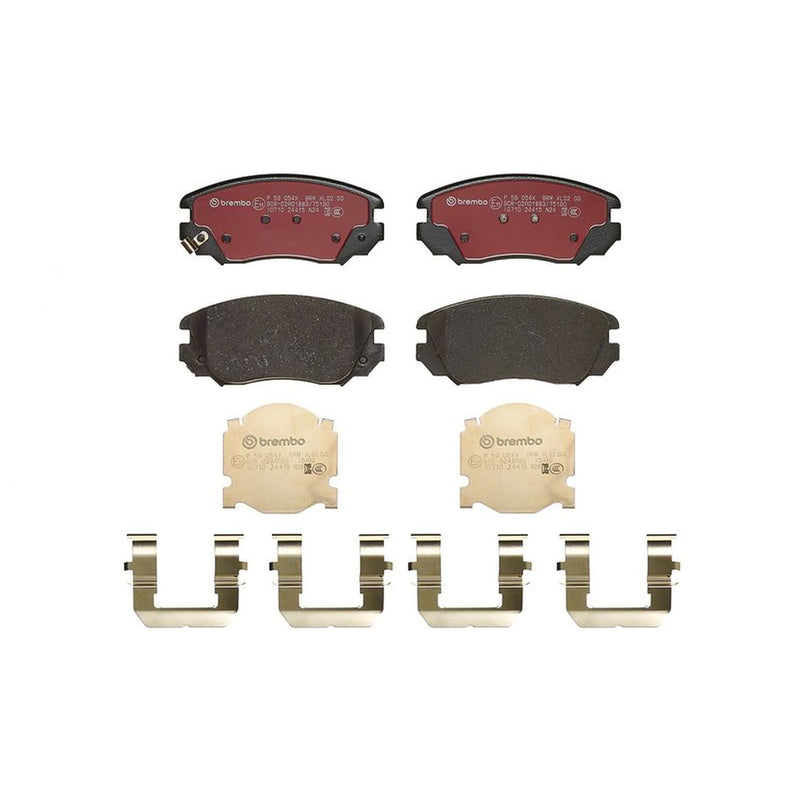 Brembo 4 x Front Brake Pad Set fits Bentley Flying Spur 2013-2020 4.0 6.0