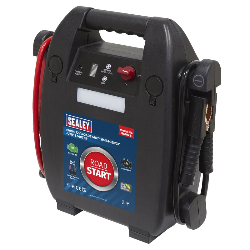 Sealey RoadStartï Emergency Jump Starter 12V 3.5L 6-Cylinder RS102B Sealey - Dynamic Drive