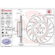 Brembo 2 x Rear Aluminium Brake Disc Hub Brake Discs 09.D901.33