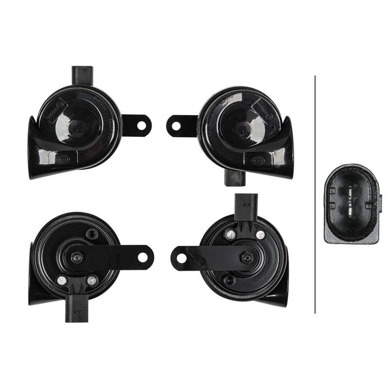 Hella Car Horn Signal Unit fits Audi A1 2010-2018 1.0 1.2 1.4 1.6 1.8 2.0