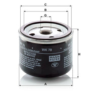 MANN-FILTER Fuel Filter Element
