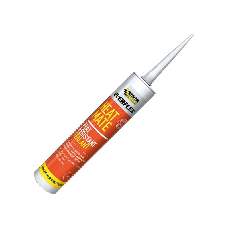 Everbuild Sika Heat Mate Sealant Black 295ml Everbuild Sika - Dynamic Drive