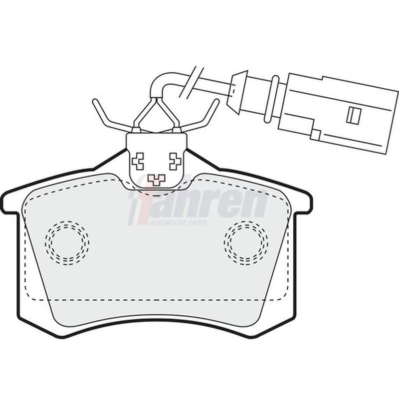 Fahren Rear Brake Solid Discs & Pads fits Seat Ibiza St 2010-2015 1.2 1.4 1.6
