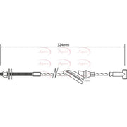 Apec Handbrake Cable Front fits Ford Focus I 1998-2004 1.4 1.6 1.8 2.0