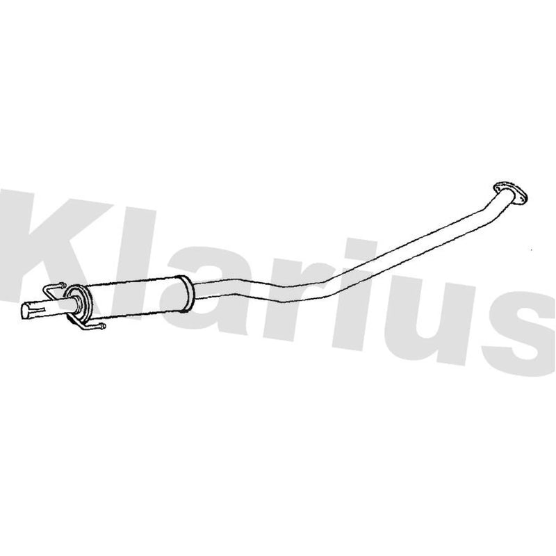 Klarius Box With Centre Pipe Centre fits Toyota Prius Liftback 2003-2009 1.5