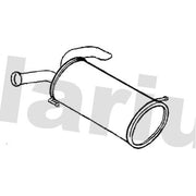 Klarius Box With Tail Pipe Rear fits Kia Picanto II 2011-2017 1.2